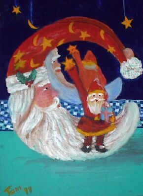 Santa Moon by Tom Lacey
